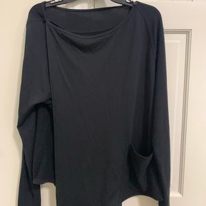 Black knit top